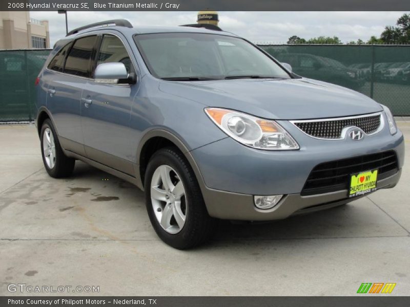 Blue Titanium Metallic / Gray 2008 Hyundai Veracruz SE