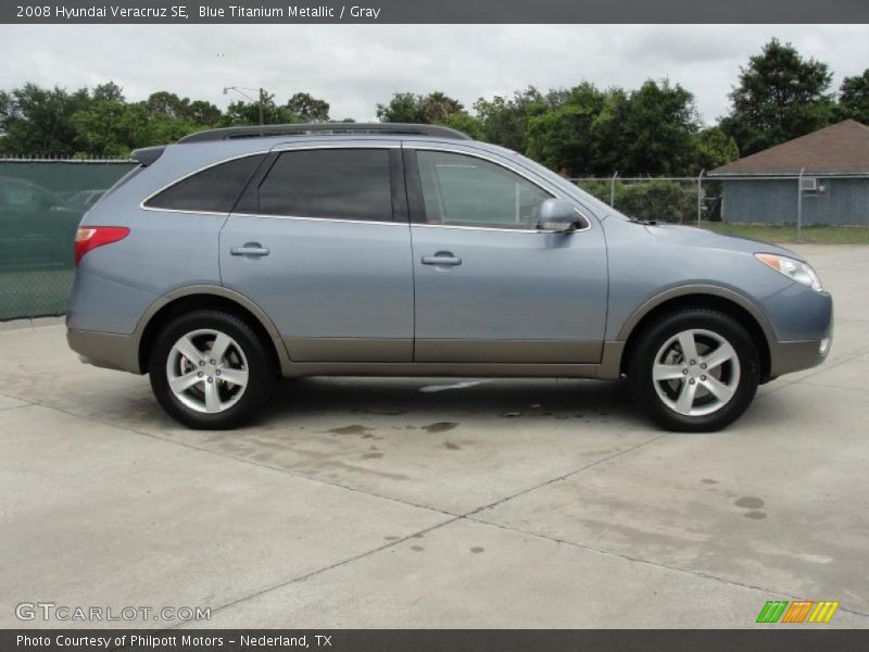 Blue Titanium Metallic / Gray 2008 Hyundai Veracruz SE