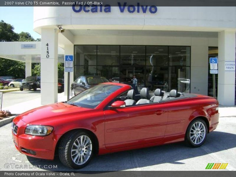 Passion Red / Off-Black 2007 Volvo C70 T5 Convertible
