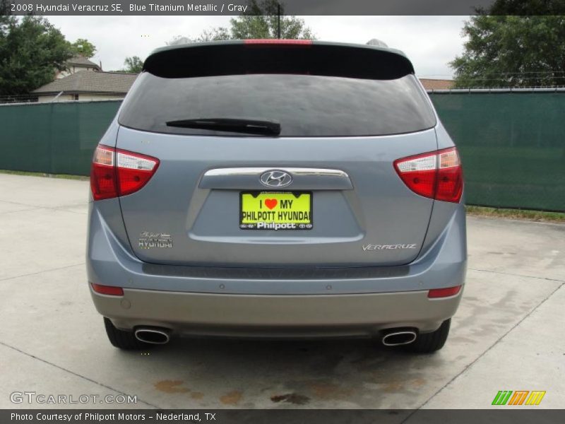 Blue Titanium Metallic / Gray 2008 Hyundai Veracruz SE