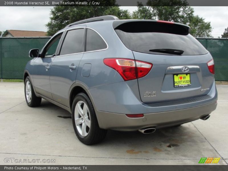 Blue Titanium Metallic / Gray 2008 Hyundai Veracruz SE