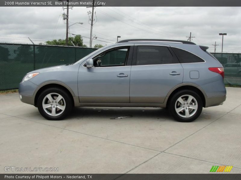 Blue Titanium Metallic / Gray 2008 Hyundai Veracruz SE