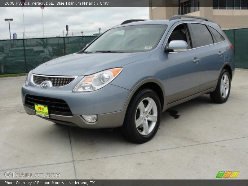 Blue Titanium Metallic / Gray 2008 Hyundai Veracruz SE