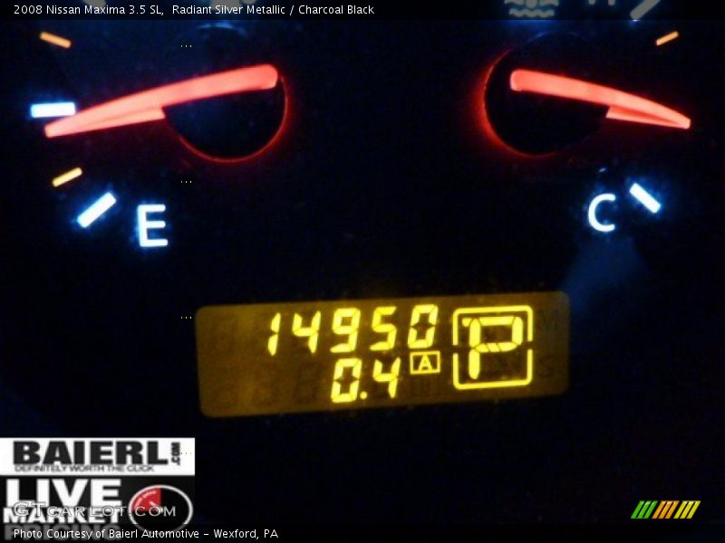 Radiant Silver Metallic / Charcoal Black 2008 Nissan Maxima 3.5 SL