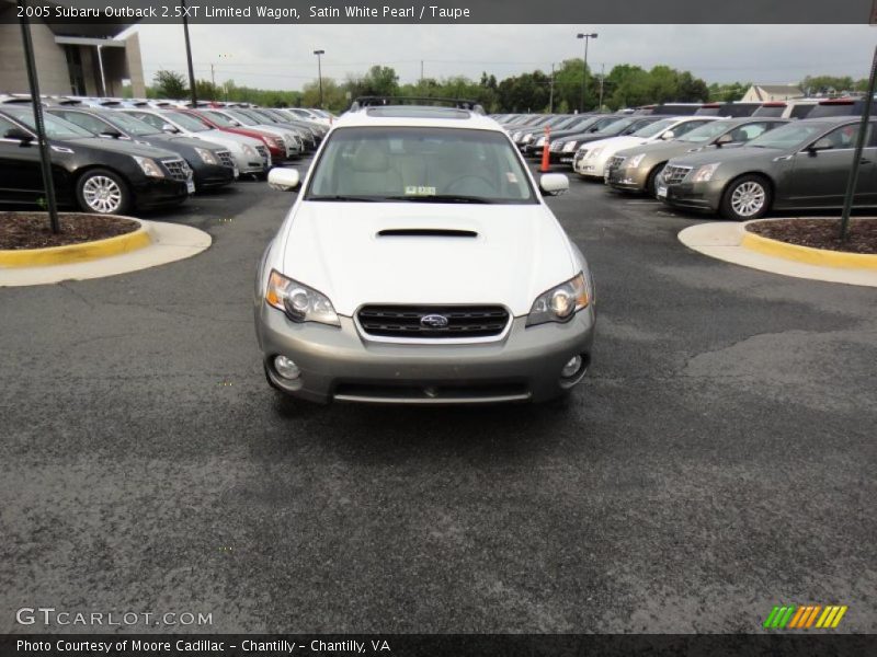 Satin White Pearl / Taupe 2005 Subaru Outback 2.5XT Limited Wagon