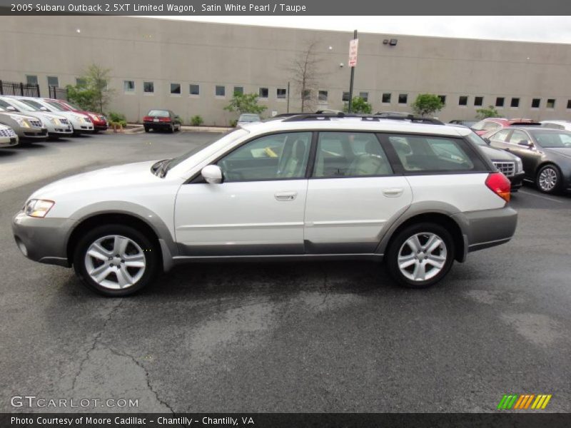 Satin White Pearl / Taupe 2005 Subaru Outback 2.5XT Limited Wagon