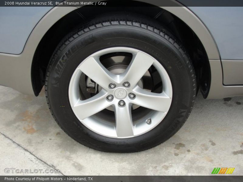 Blue Titanium Metallic / Gray 2008 Hyundai Veracruz SE