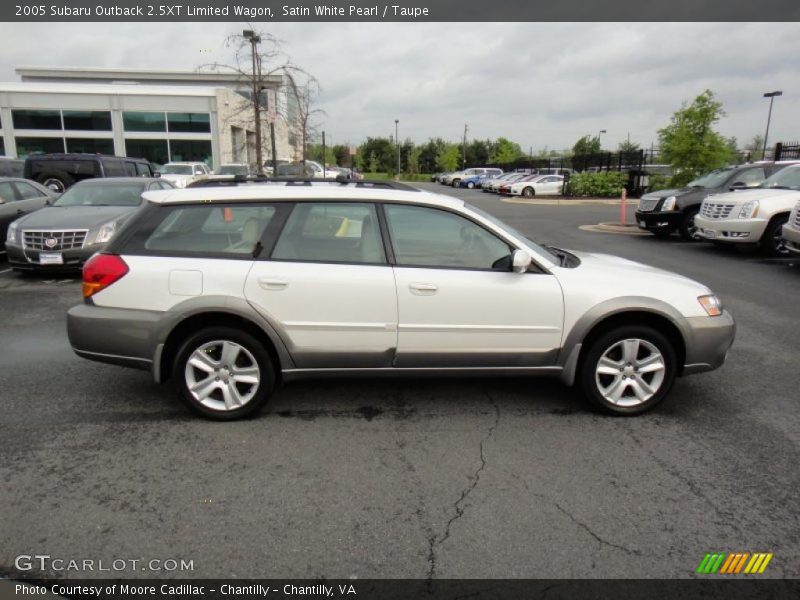 Satin White Pearl / Taupe 2005 Subaru Outback 2.5XT Limited Wagon