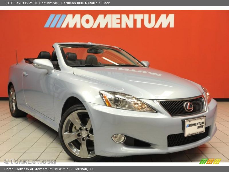 Cerulean Blue Metallic / Black 2010 Lexus IS 250C Convertible