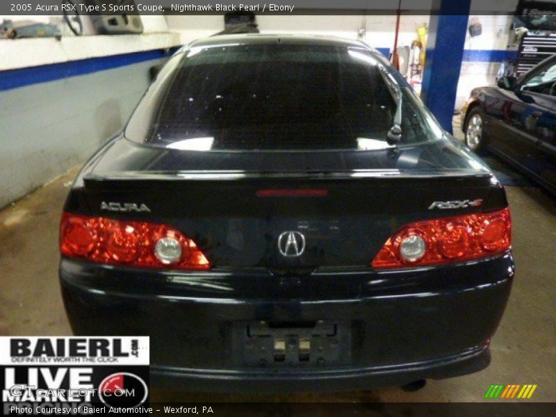 Nighthawk Black Pearl / Ebony 2005 Acura RSX Type S Sports Coupe