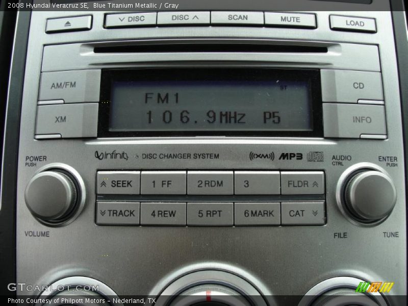 Blue Titanium Metallic / Gray 2008 Hyundai Veracruz SE