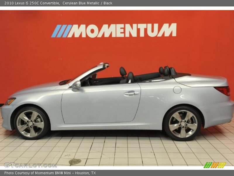 Cerulean Blue Metallic / Black 2010 Lexus IS 250C Convertible