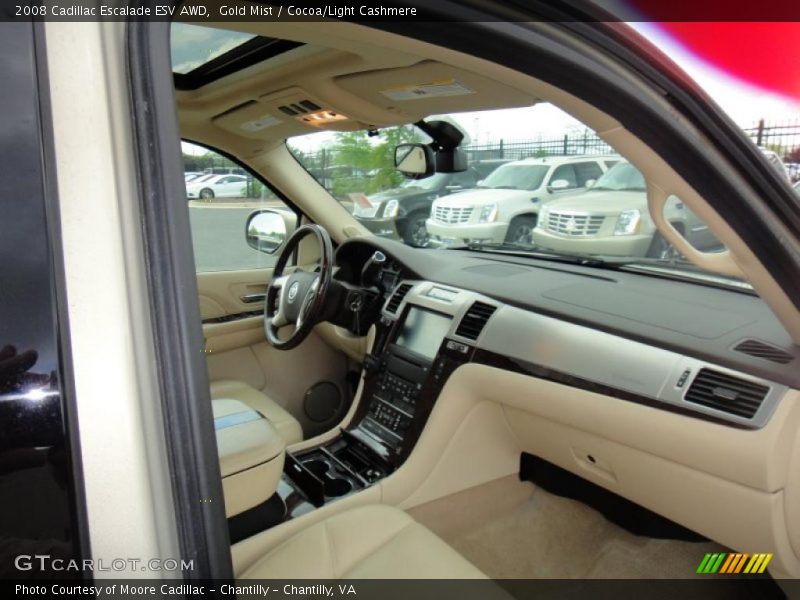 Gold Mist / Cocoa/Light Cashmere 2008 Cadillac Escalade ESV AWD
