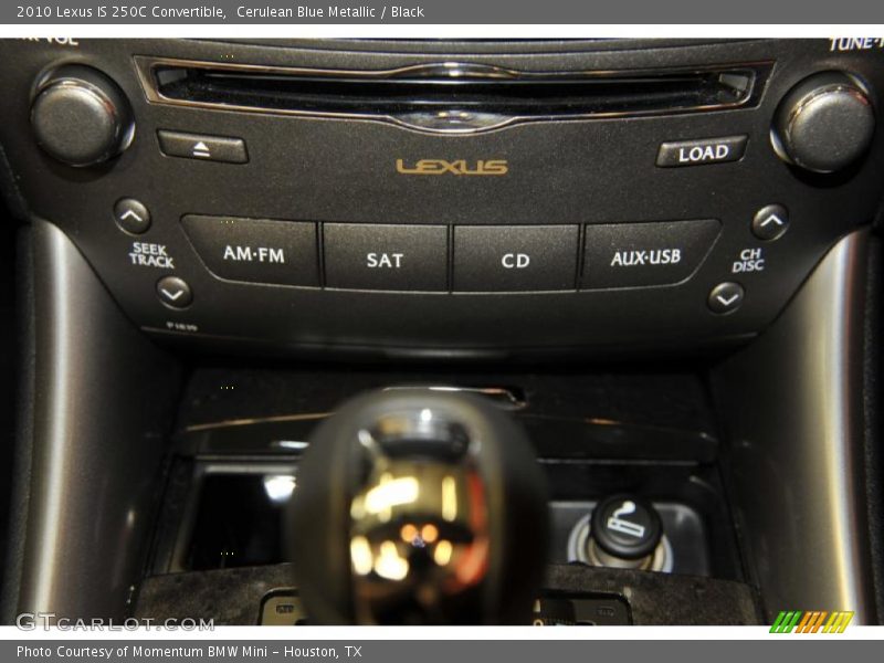 Controls of 2010 IS 250C Convertible