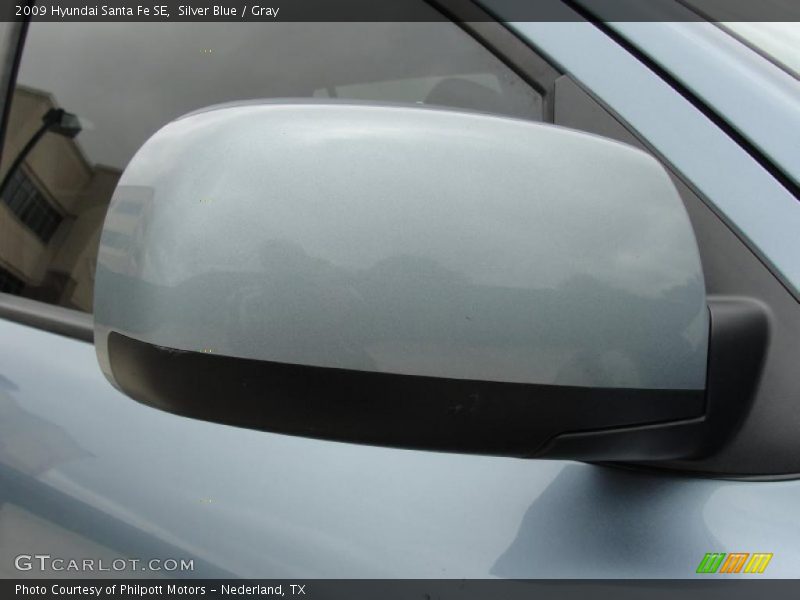 Silver Blue / Gray 2009 Hyundai Santa Fe SE