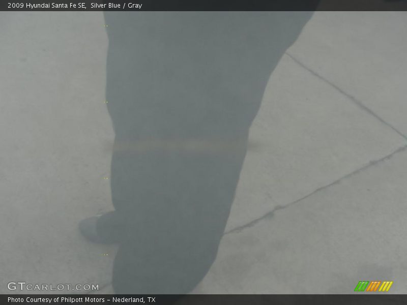 Silver Blue / Gray 2009 Hyundai Santa Fe SE