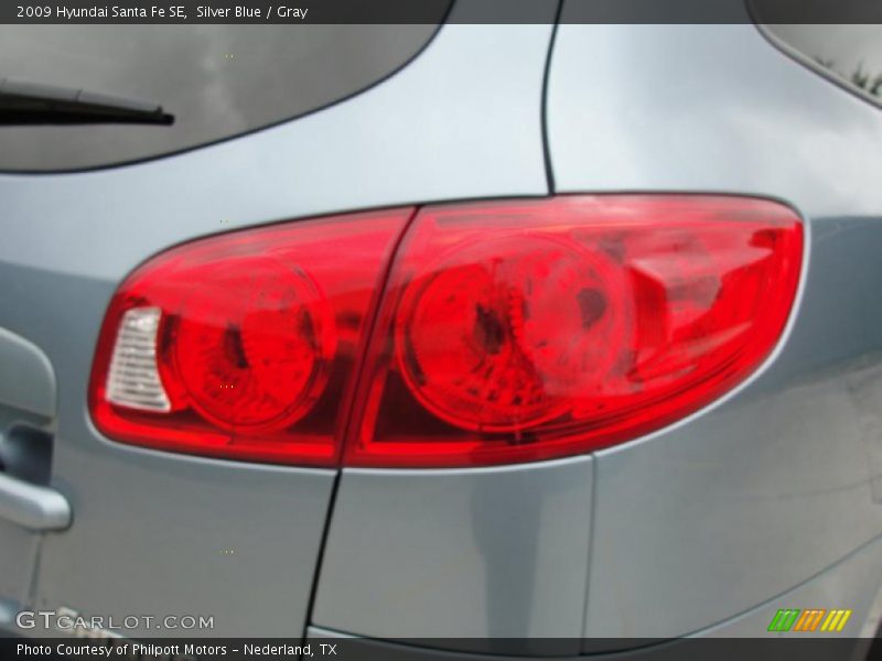 Silver Blue / Gray 2009 Hyundai Santa Fe SE