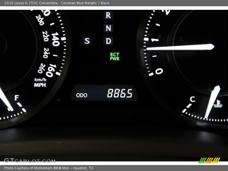 Cerulean Blue Metallic / Black 2010 Lexus IS 250C Convertible