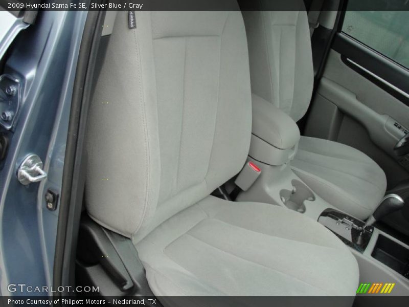Silver Blue / Gray 2009 Hyundai Santa Fe SE