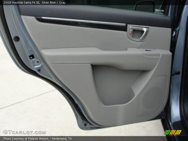 Silver Blue / Gray 2009 Hyundai Santa Fe SE