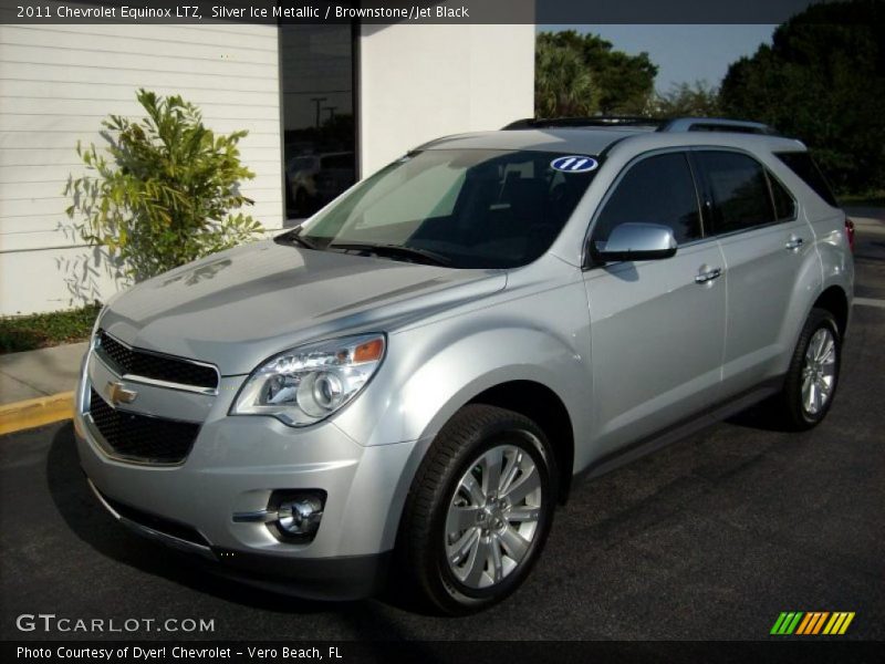 Silver Ice Metallic / Brownstone/Jet Black 2011 Chevrolet Equinox LTZ