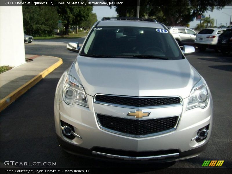 Silver Ice Metallic / Brownstone/Jet Black 2011 Chevrolet Equinox LTZ