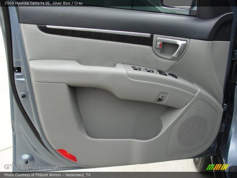 Silver Blue / Gray 2009 Hyundai Santa Fe SE