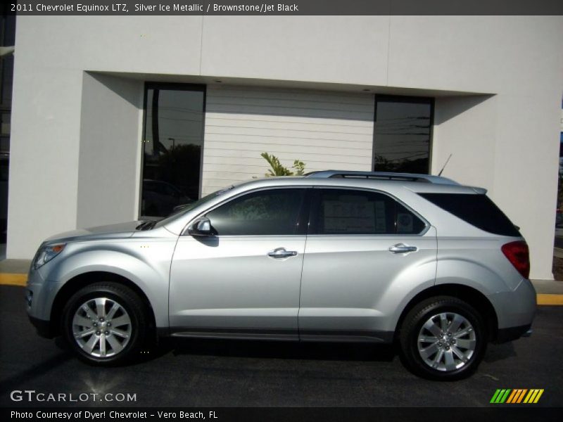 Silver Ice Metallic / Brownstone/Jet Black 2011 Chevrolet Equinox LTZ