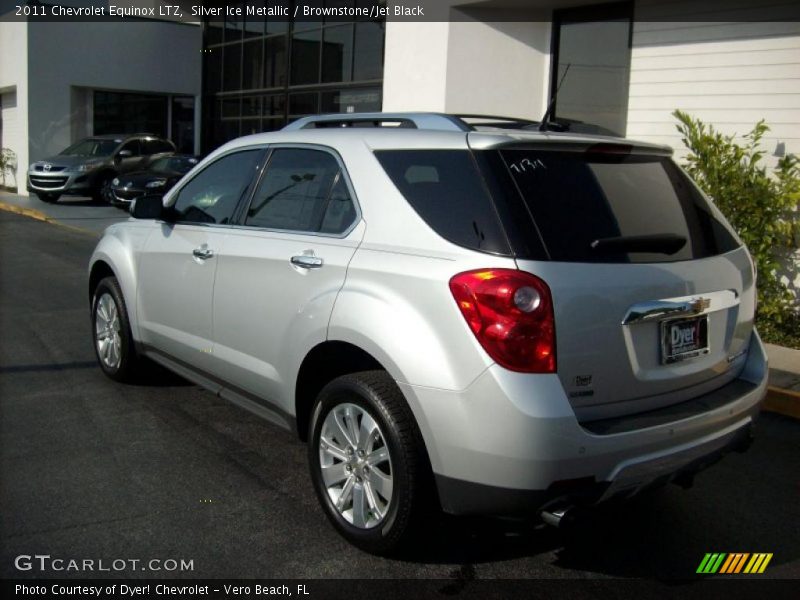 Silver Ice Metallic / Brownstone/Jet Black 2011 Chevrolet Equinox LTZ