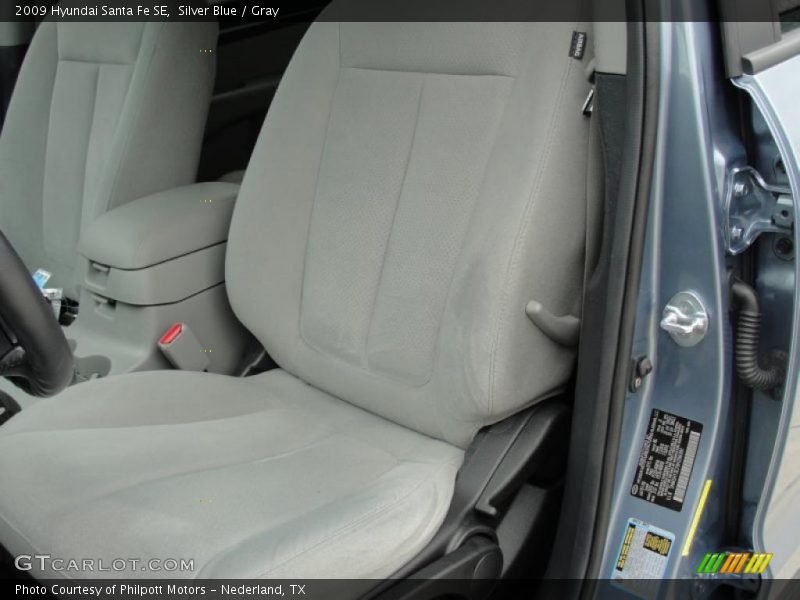 Silver Blue / Gray 2009 Hyundai Santa Fe SE