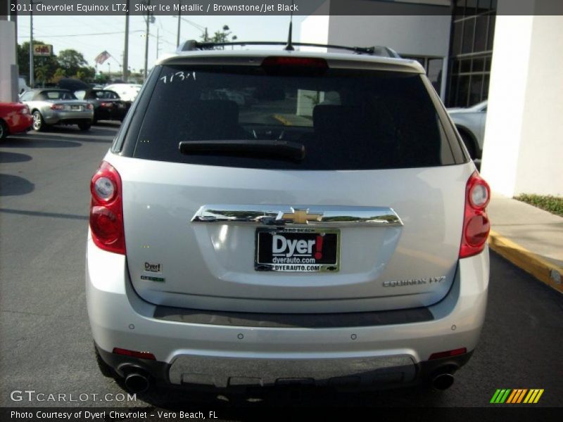 Silver Ice Metallic / Brownstone/Jet Black 2011 Chevrolet Equinox LTZ