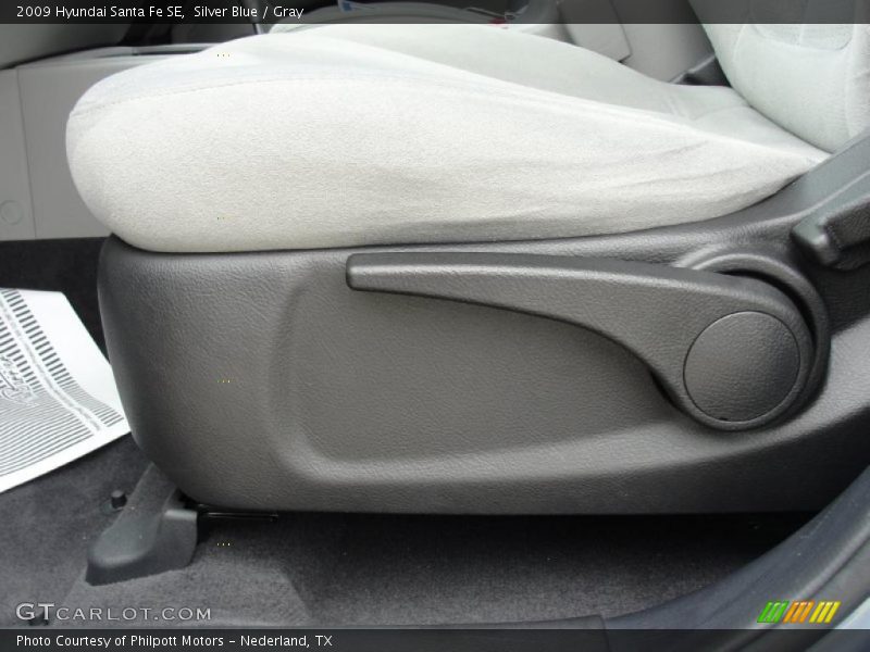 Silver Blue / Gray 2009 Hyundai Santa Fe SE