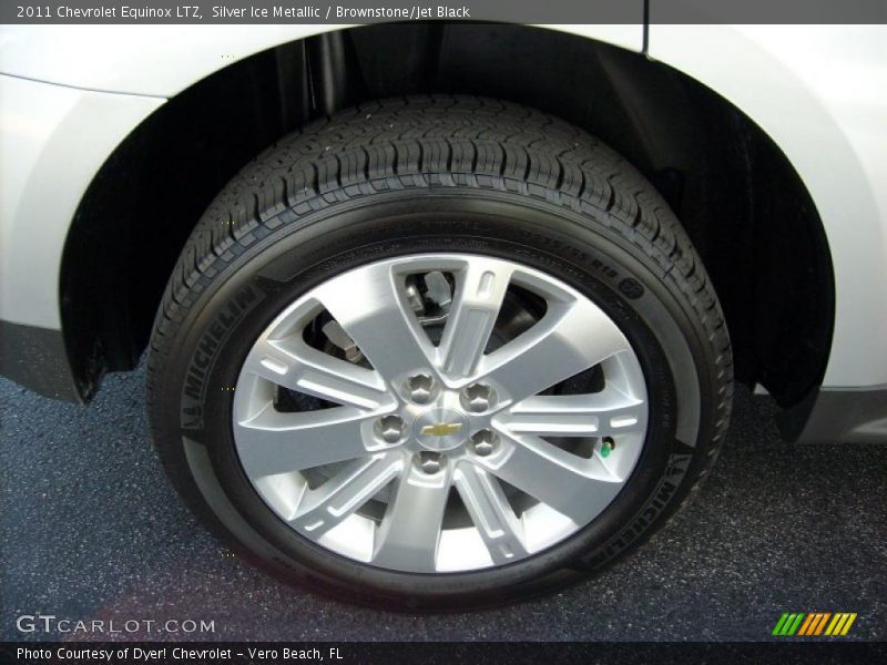 Silver Ice Metallic / Brownstone/Jet Black 2011 Chevrolet Equinox LTZ