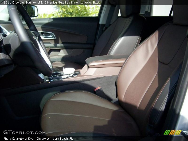 Silver Ice Metallic / Brownstone/Jet Black 2011 Chevrolet Equinox LTZ