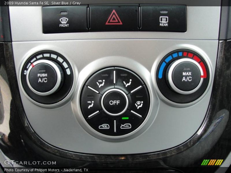 Silver Blue / Gray 2009 Hyundai Santa Fe SE