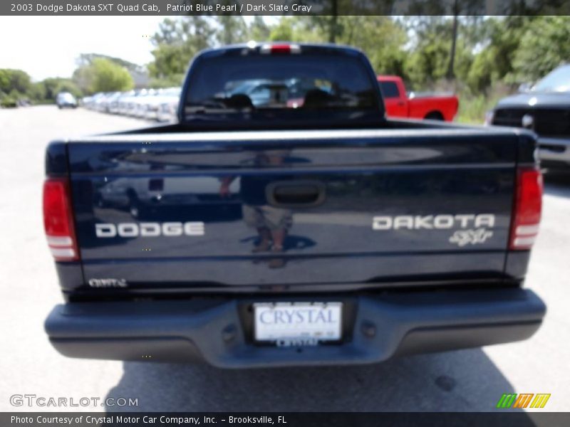 Patriot Blue Pearl / Dark Slate Gray 2003 Dodge Dakota SXT Quad Cab