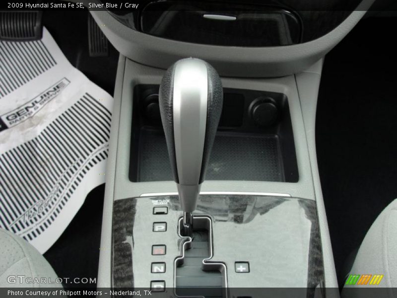 Silver Blue / Gray 2009 Hyundai Santa Fe SE