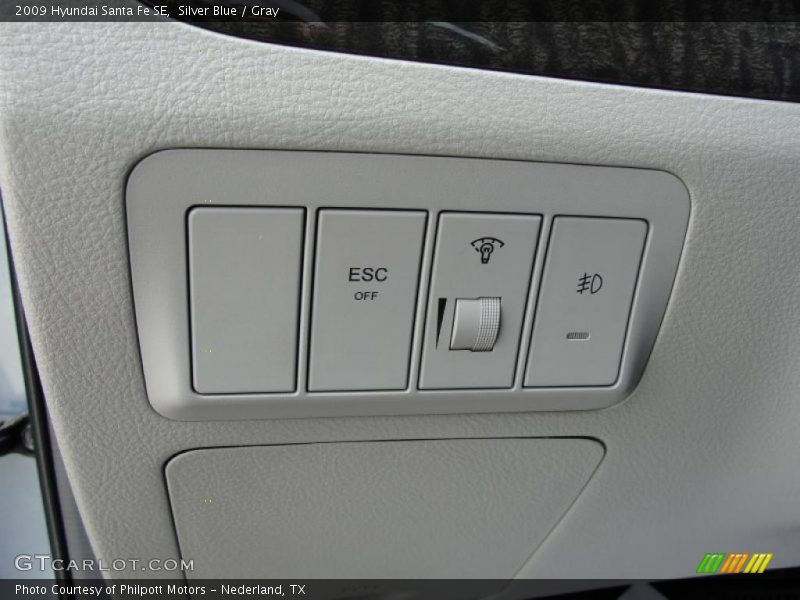 Silver Blue / Gray 2009 Hyundai Santa Fe SE