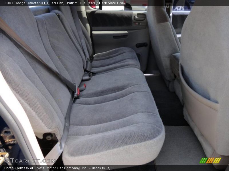 Patriot Blue Pearl / Dark Slate Gray 2003 Dodge Dakota SXT Quad Cab