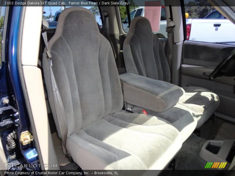 Patriot Blue Pearl / Dark Slate Gray 2003 Dodge Dakota SXT Quad Cab