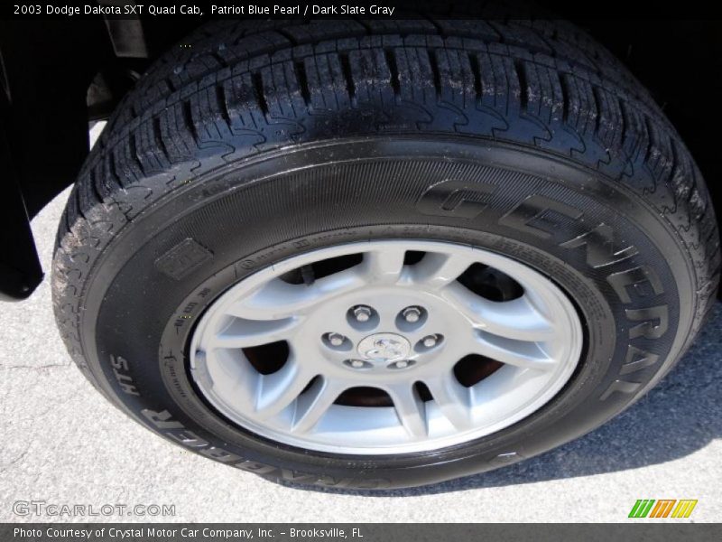 Patriot Blue Pearl / Dark Slate Gray 2003 Dodge Dakota SXT Quad Cab