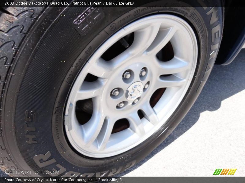 Patriot Blue Pearl / Dark Slate Gray 2003 Dodge Dakota SXT Quad Cab