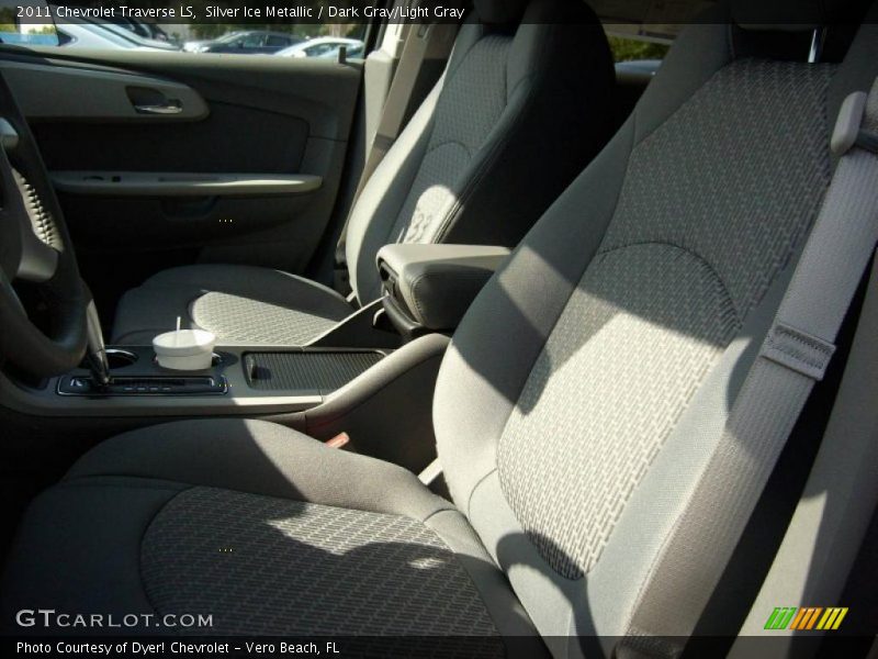 Silver Ice Metallic / Dark Gray/Light Gray 2011 Chevrolet Traverse LS