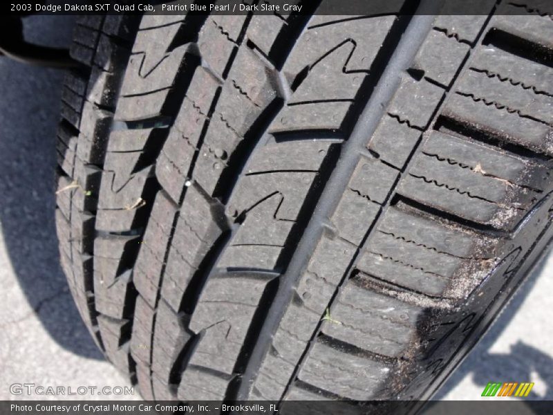 Patriot Blue Pearl / Dark Slate Gray 2003 Dodge Dakota SXT Quad Cab