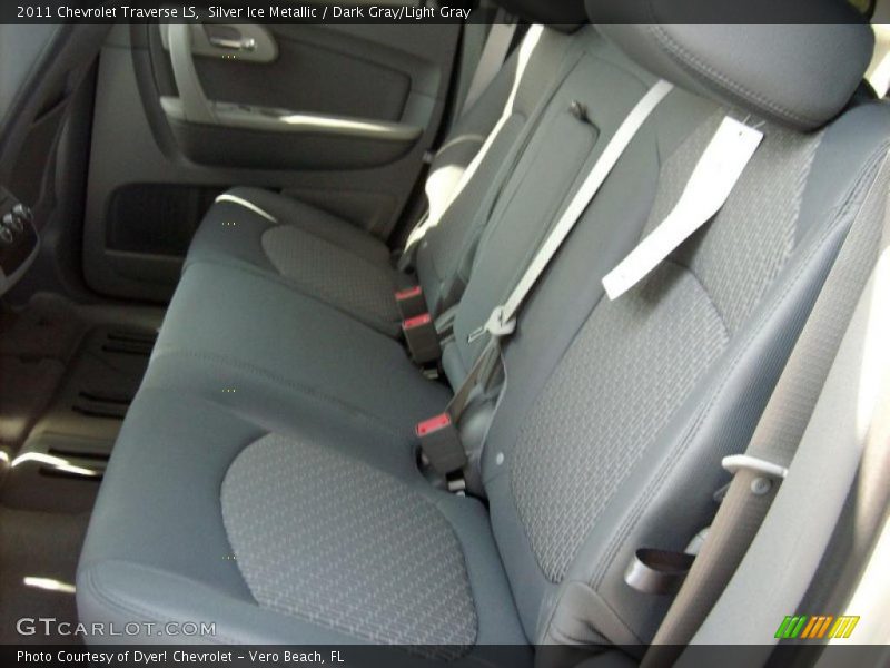 Silver Ice Metallic / Dark Gray/Light Gray 2011 Chevrolet Traverse LS