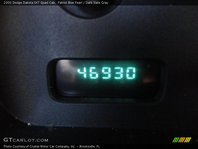Patriot Blue Pearl / Dark Slate Gray 2003 Dodge Dakota SXT Quad Cab