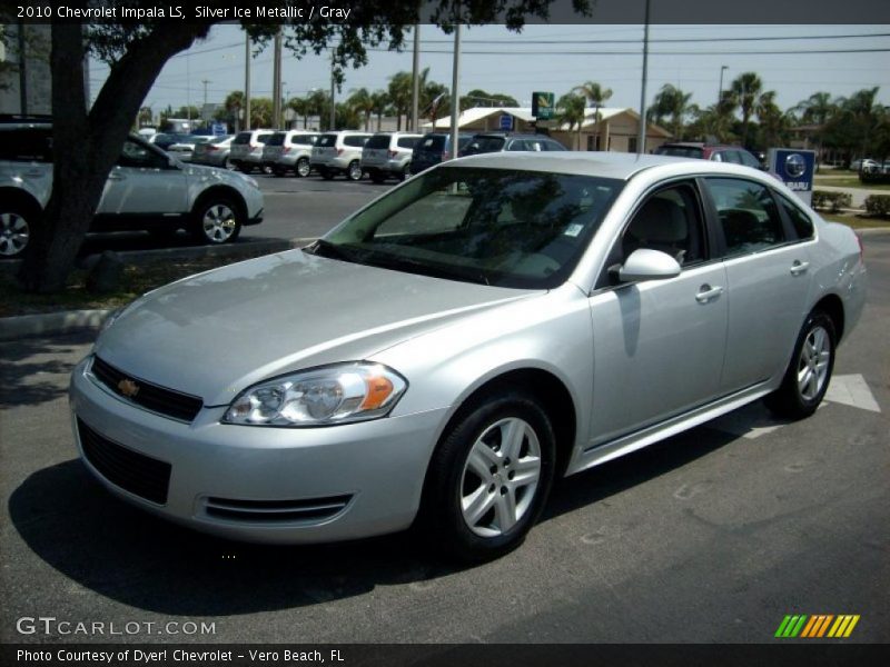 Silver Ice Metallic / Gray 2010 Chevrolet Impala LS
