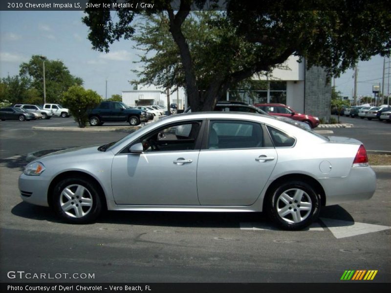 Silver Ice Metallic / Gray 2010 Chevrolet Impala LS