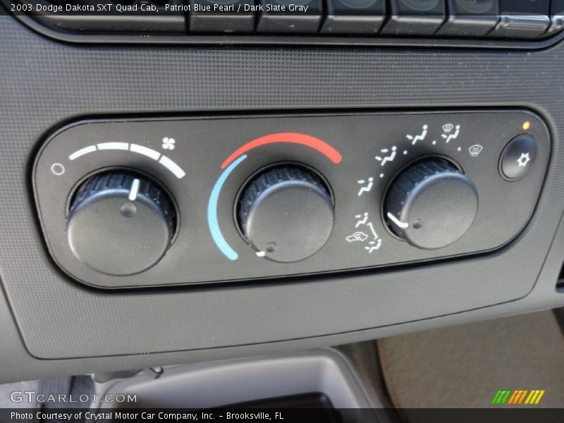 Patriot Blue Pearl / Dark Slate Gray 2003 Dodge Dakota SXT Quad Cab