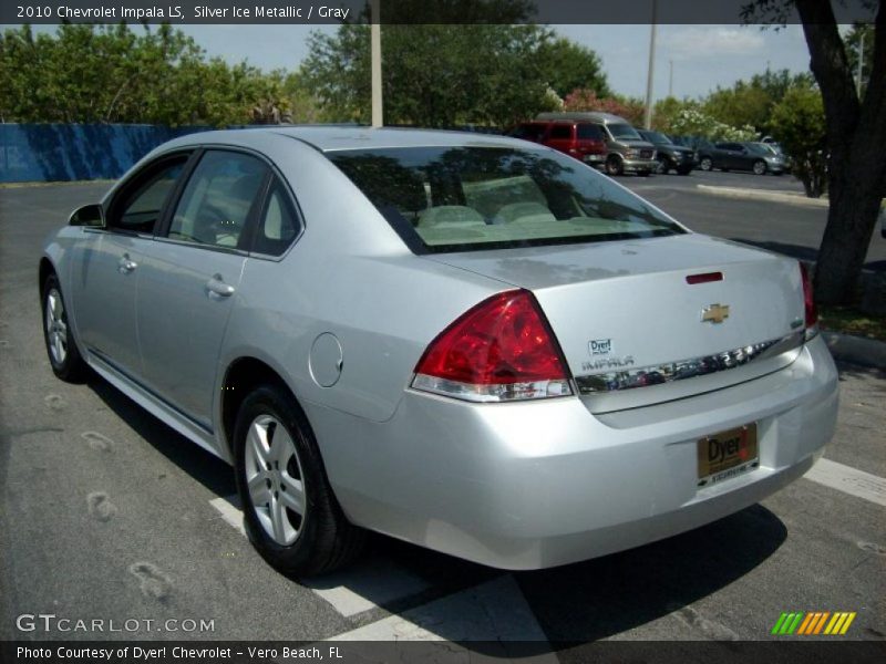 Silver Ice Metallic / Gray 2010 Chevrolet Impala LS